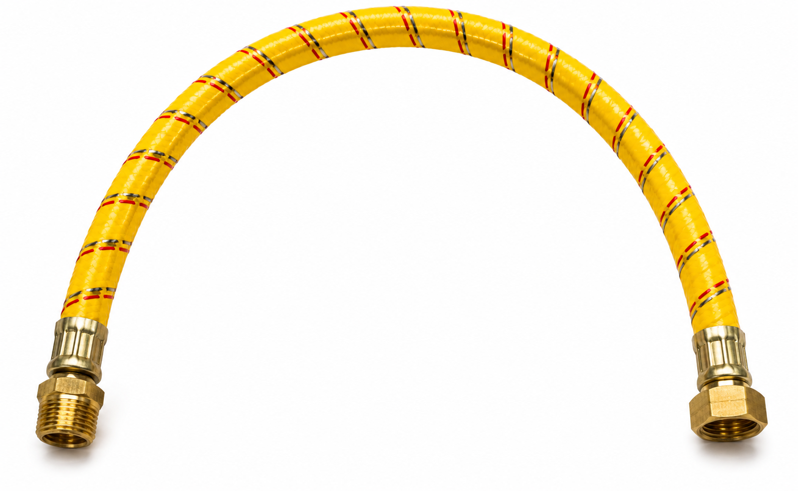 G,42 TRENZA CALENTADOR FLEXOMETALICA 1/2 NPT — Trenza calentador flexometalica con acoples en acero.