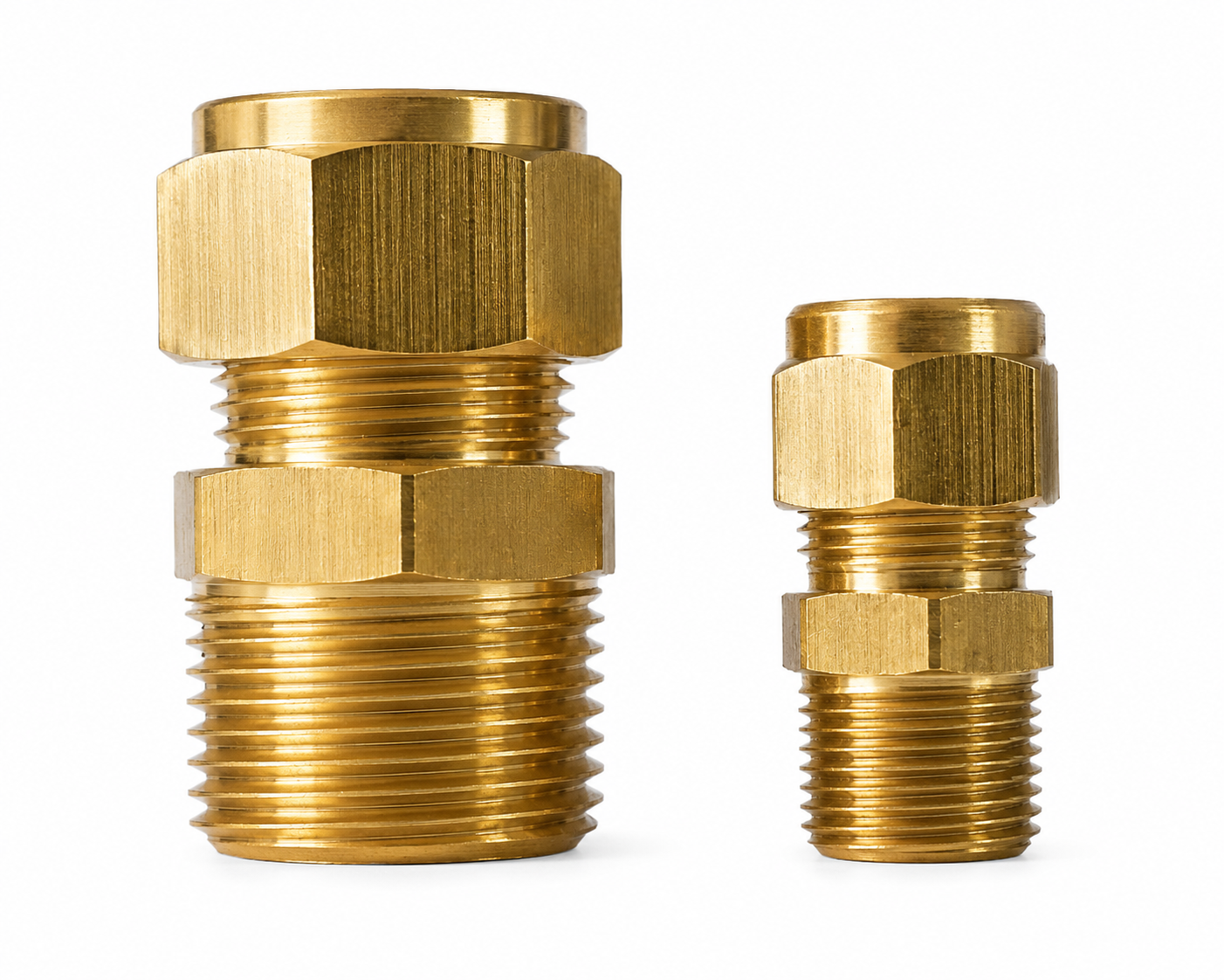 B,68 ACOPLE RECTO — Acople recto B,68 en bronce y acero.