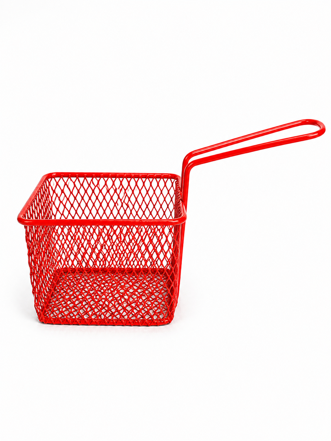 CANASTILLA PARA SERVIR O DE MESA — Canastilla en malla metálica con recubrimiento en pintura electrostática ideal para servir aperitivos, NO APTA PARA FREIR.