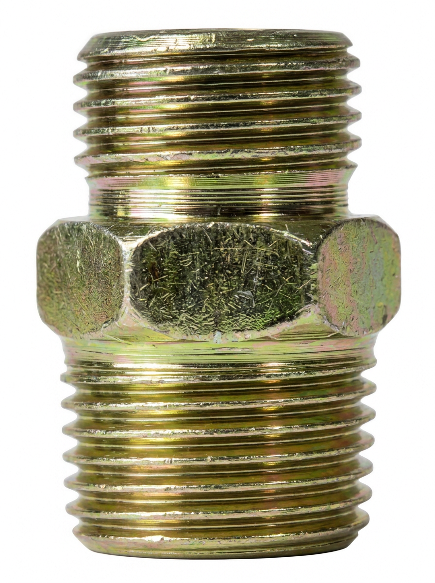 G,21 RACOR DOBLE ROSCA GN ACERO — Racor doble rosca en acero para gas natural con rosca NPT.