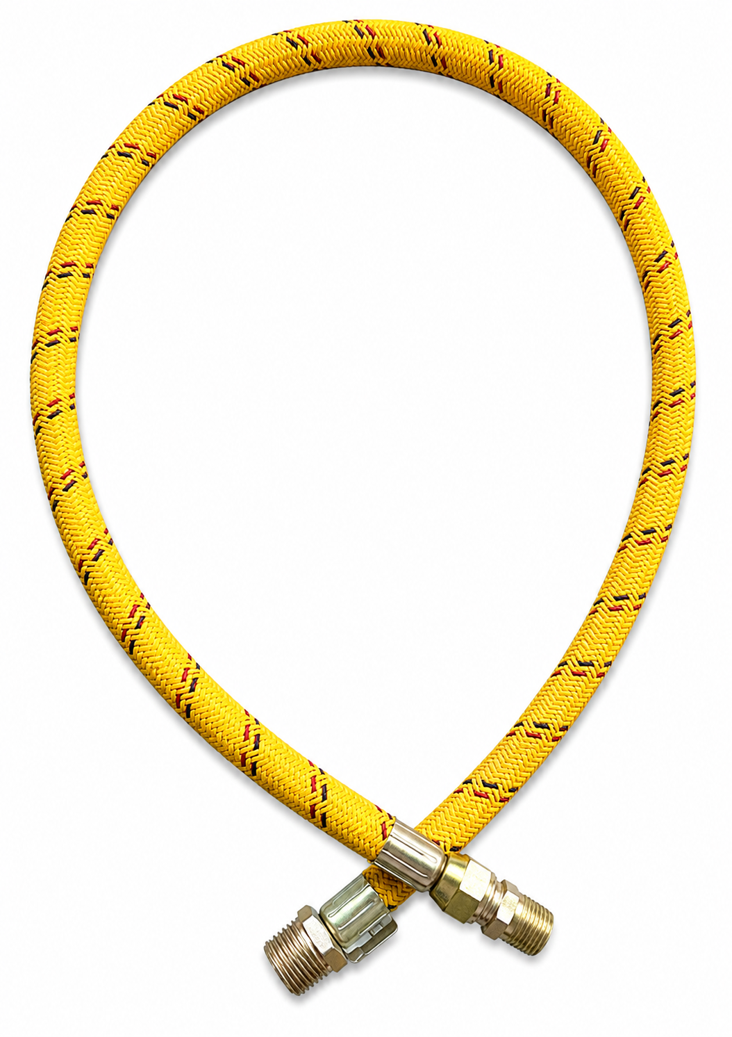 G,31 TRENZA MANGUERA FLEXOMETÁLICA — Manguera trenzada flexometálica para gas, con acoples cincados en ambos extremos.