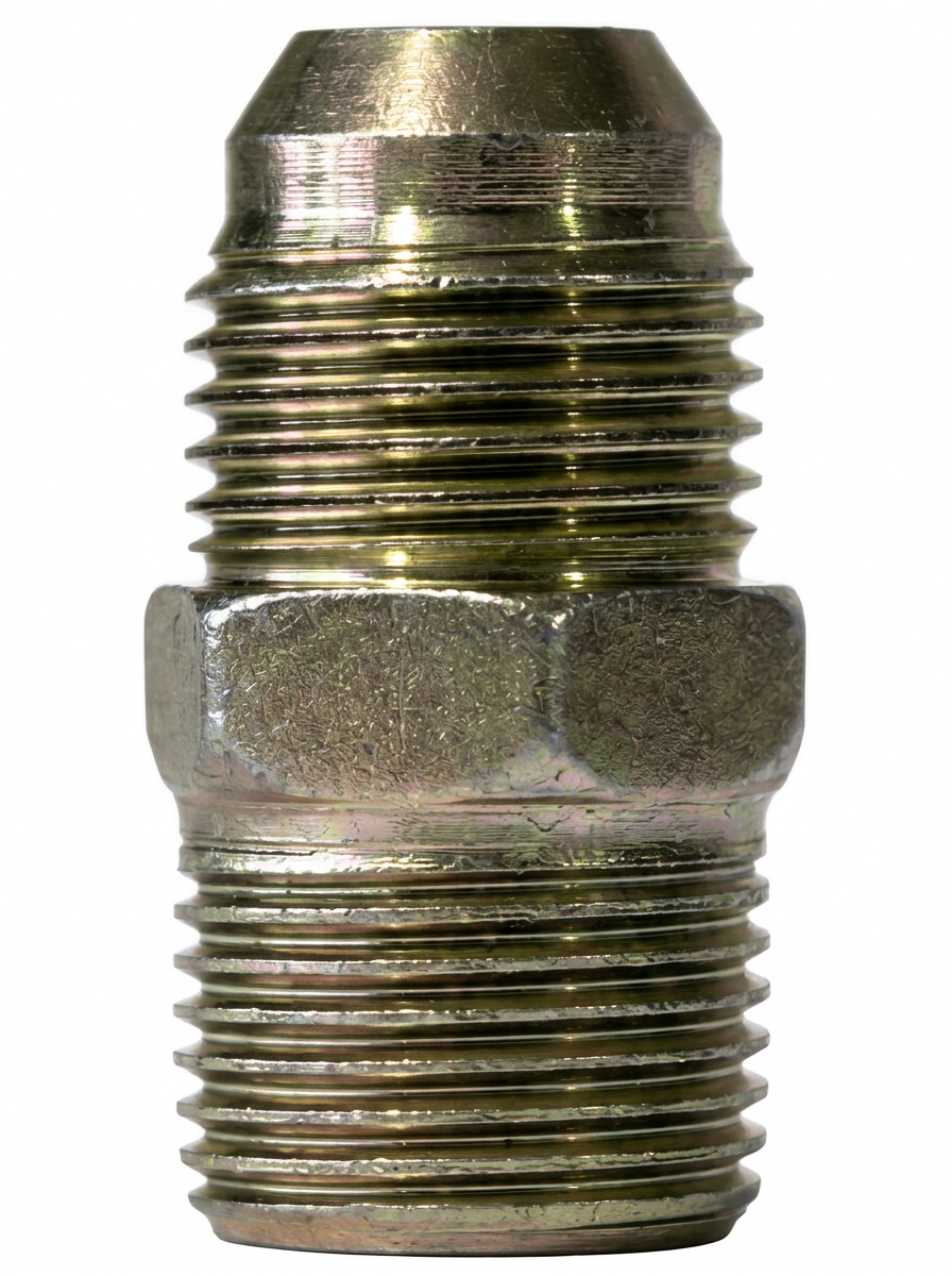 G,21 RACOR DOBLE ROSCA SEDAL 3/8 REBORDE x 3/8 NPT ACERO — Racor doble rosca sedal en acero con reborde y rosca NPT.