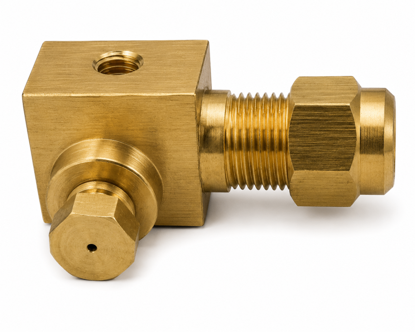G,6 CODO ICASA — Codo ICASA en bronce con acople hembra.