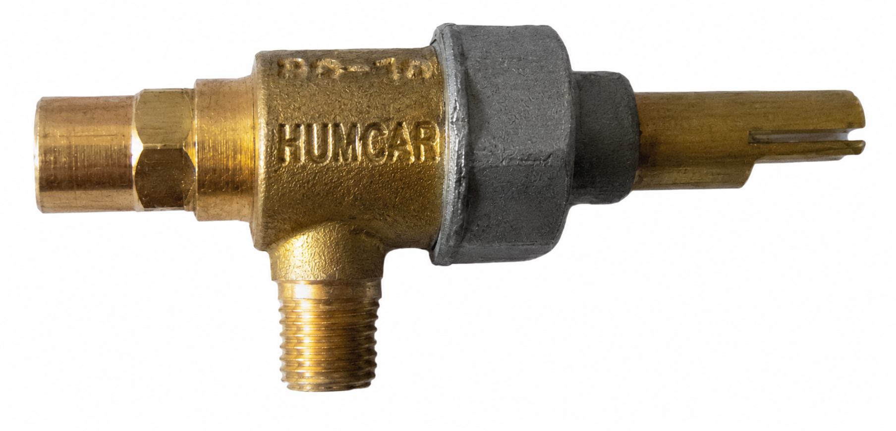 G,40 VÁLVULA INDUSTRIAL HUMCAR — Válvula industrial Humcar en bronce para equipos y quemadores industriales.
